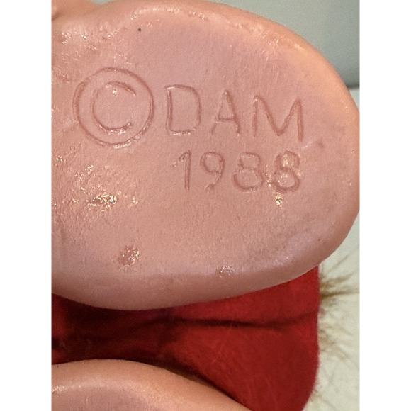 TROLL DOLL Thomas Dam Denmark Vintage 1988 Golden Brown Hair Blue Top Red Shorts - Picture 5 of 5